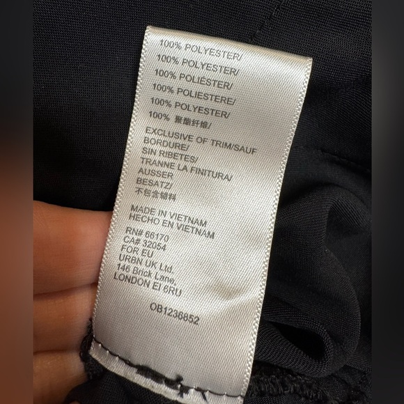 Urban Outfitters  Under The Moon Satin Mini Skirt In Black- Size XL - Picture 5 of 5